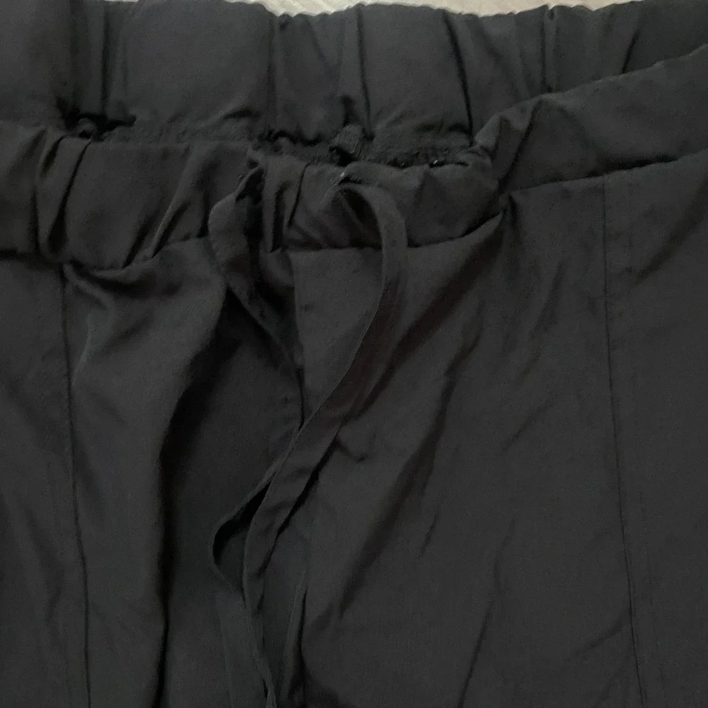 Jogger Pants Mens XL Black Techwear Utility Lightweight Reflective